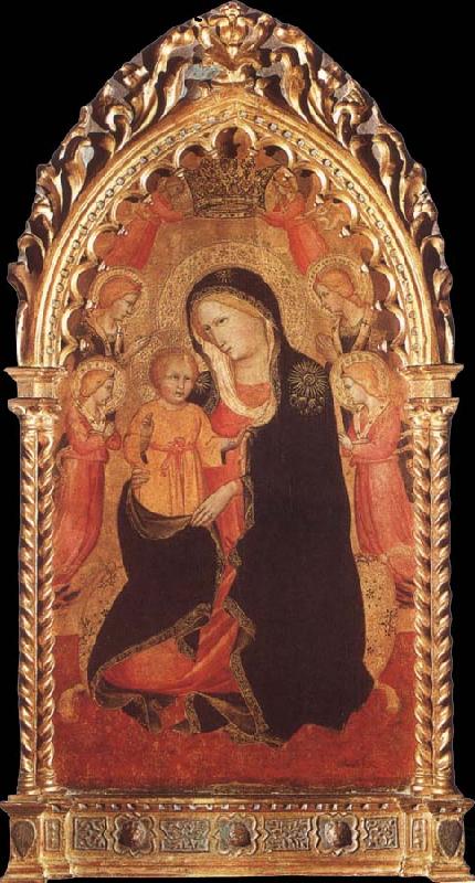 Agnolo Gaddi Madonna of Humility with Six Angels Spain oil painting art